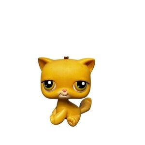 Littlest Pet Shop #78 Short Hair Tan Cat: Authentic: Missing Hair: Authentic